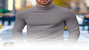 یقه اسکی مردونه طوسی رنگ | بالسی مارکت