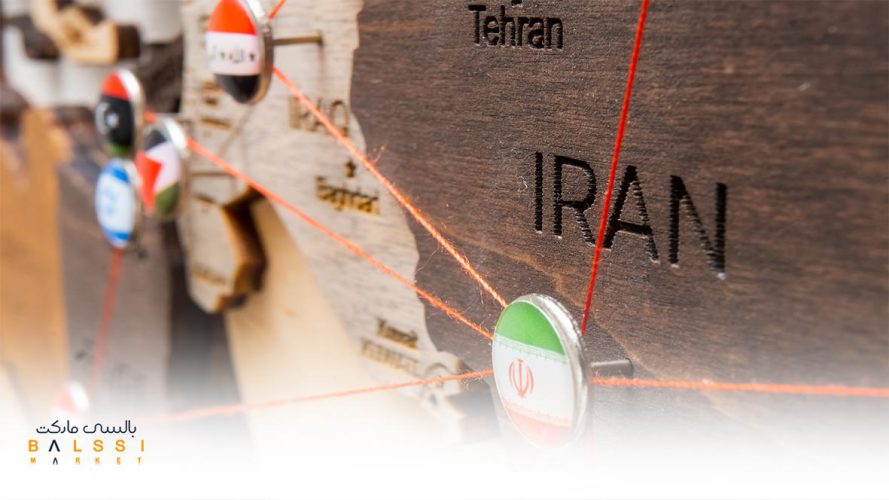 نقاشه صادراتی ایران و کشورهای همسایه | بالسی مارکت