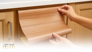 کاور برچسب دار رنگ چوب برای روی کابینت | بالسی مارکت