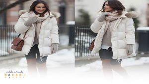 کاپشن سفید با چی استایل میشه؟ | بالسی مارکت